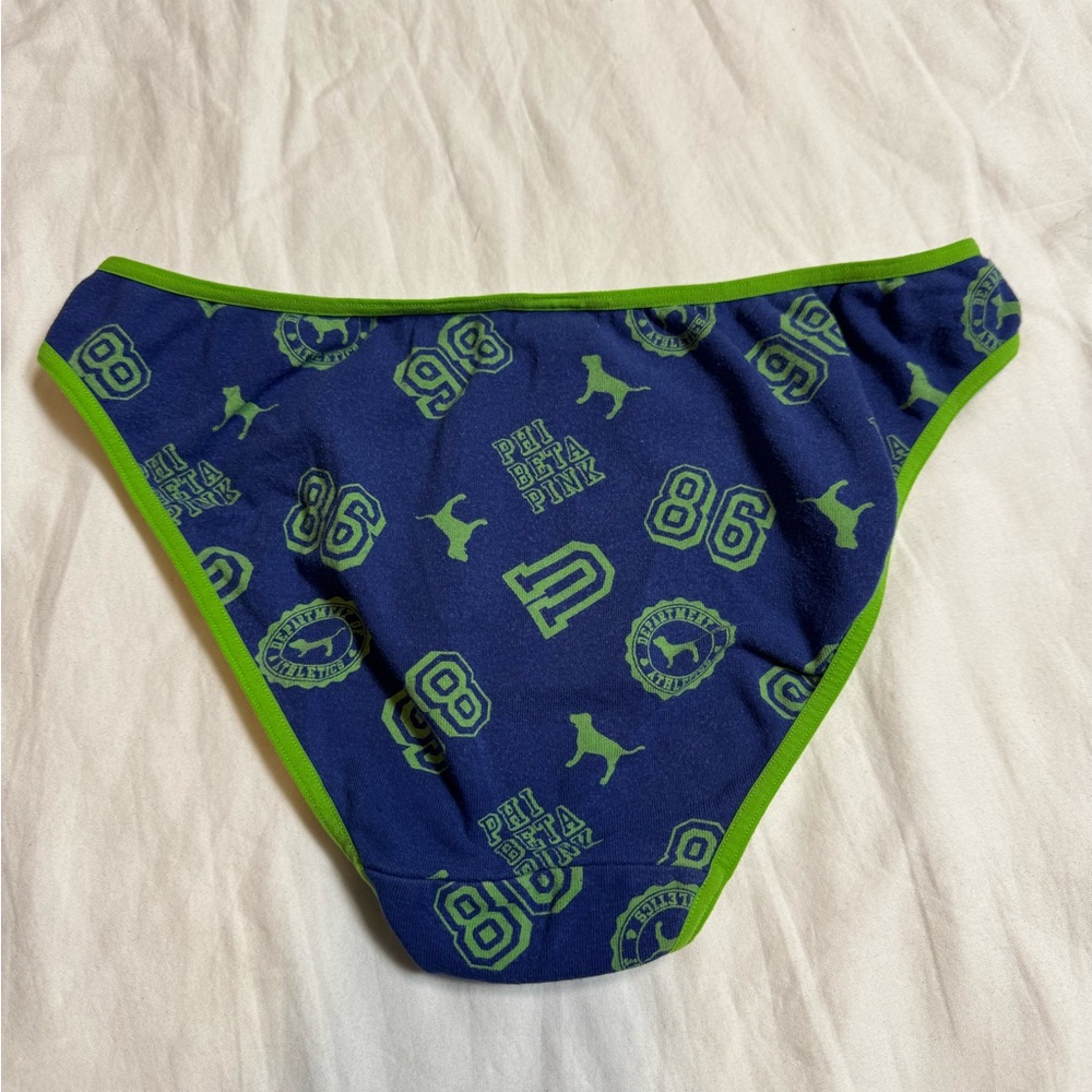 PINK Victoria's Secret Navy and Lime PHI BETA PINK Underwear